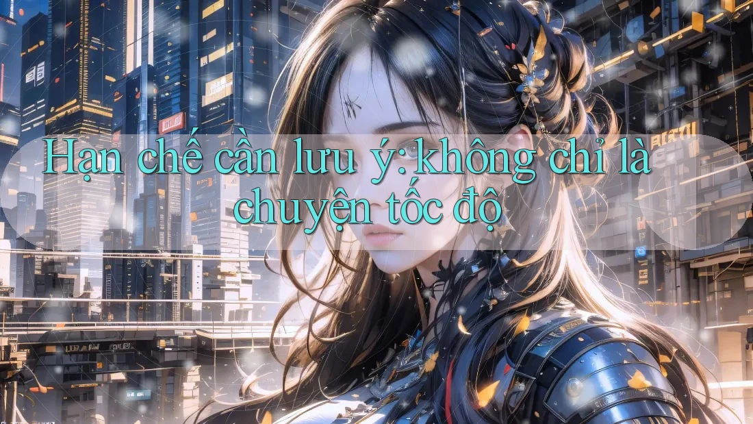 Hạn chế cần lưu ý: không chỉ là chuyện tốc độ