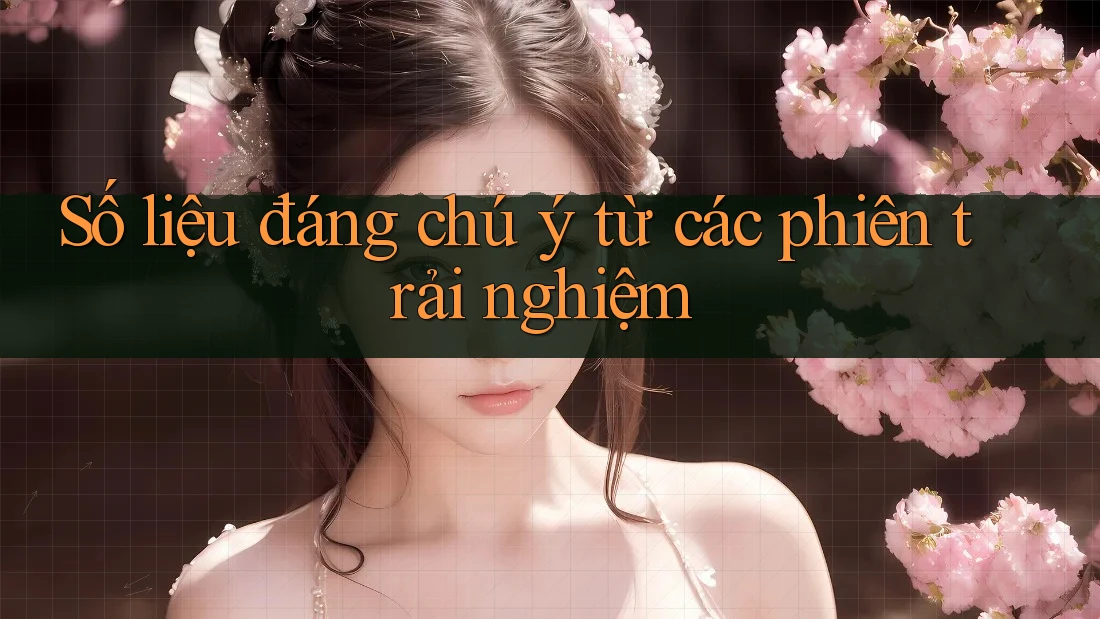 Số liệu đáng chú ý từ các phiên trải nghiệm Số liệu đáng chú ý từ các phiên trải nghiệm